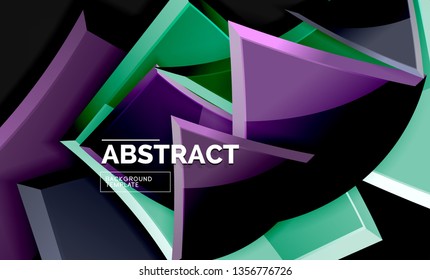 Fondo geométrico brillante, vector