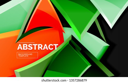 Fondo geométrico brillante, vector
