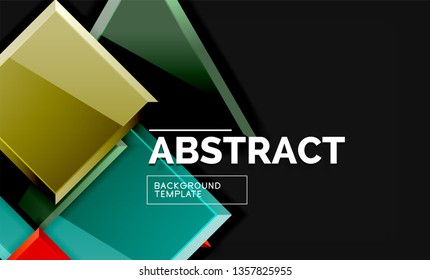 Geometrischer, glänzender Hintergrund, Vektorgrafik