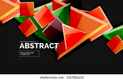 Fondo geométrico brillante, vector