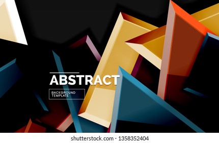 Fondo geométrico brillante, vector