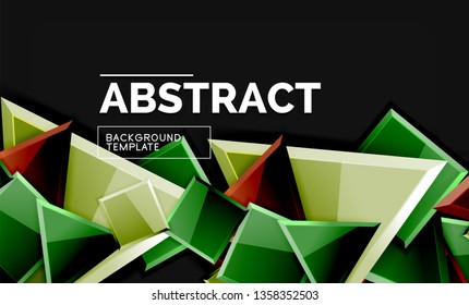 Shiny style geometric background, vector
