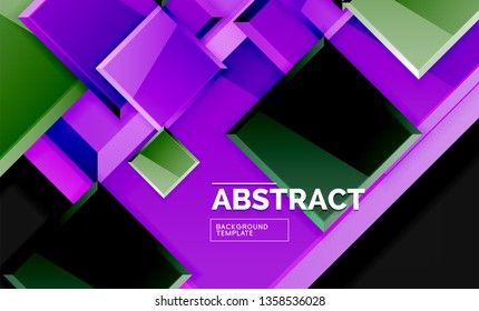 Fondo geométrico brillante, vector