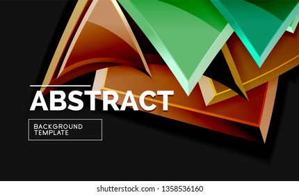 Shiny style geometric background, vector