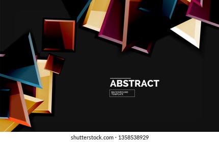 Fondo geométrico brillante, vector