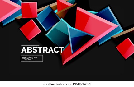 Fondo geométrico brillante, vector