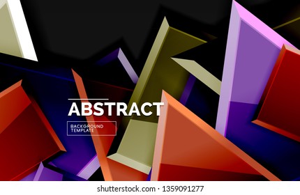 Fondo geométrico brillante, vector