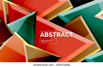 Shiny style geometric background, vector