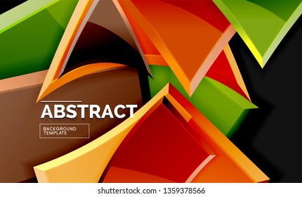 Fondo geométrico brillante, vector