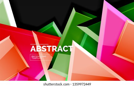 Geometrischer, glänzender Hintergrund, Vektorgrafik