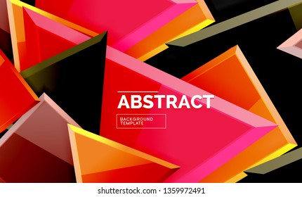 Shiny style geometric background, vector