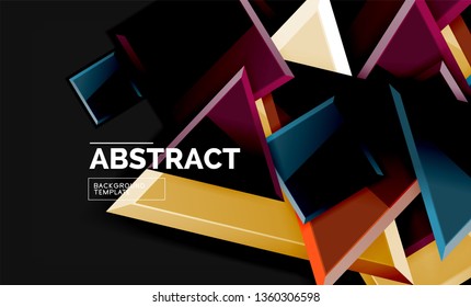 Shiny style geometric background, vector