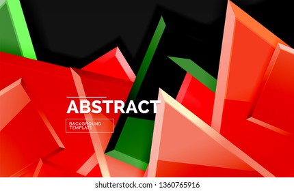 Shiny style geometric background, vector