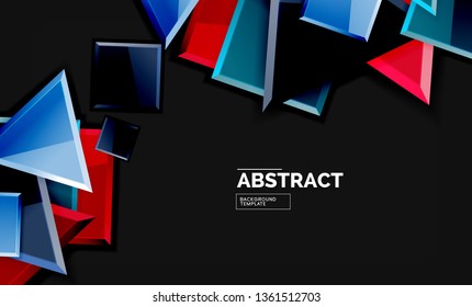 Fondo geométrico brillante, vector