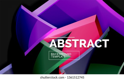 Fondo geométrico brillante, vector