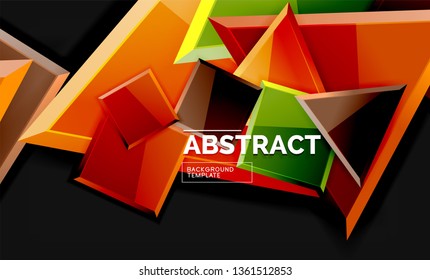 Fondo geométrico brillante, vector