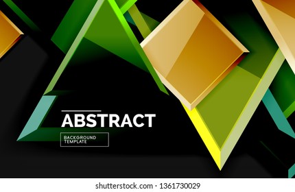 Fondo geométrico brillante, vector