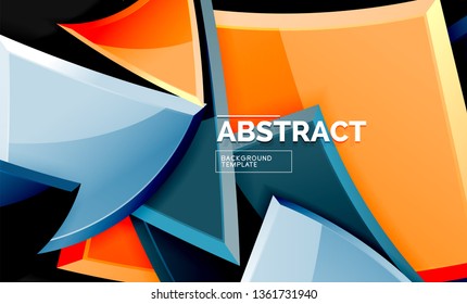 Fondo geométrico brillante, vector