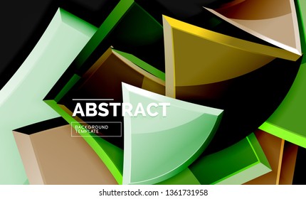 Shiny style geometric background, vector