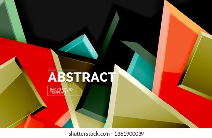 Geometrischer, glänzender Hintergrund, Vektorgrafik