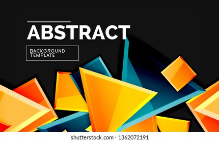 Fondo geométrico brillante, vector