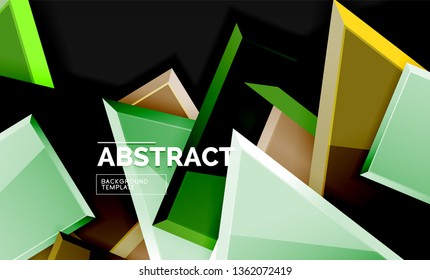 Fondo geométrico brillante, vector