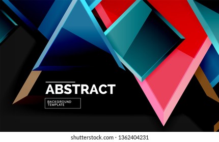 Fondo geométrico brillante, vector