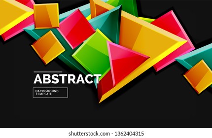Shiny style geometric background, vector
