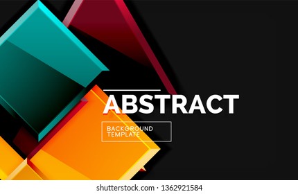 Shiny style geometric background, vector