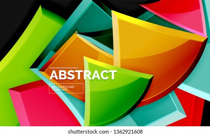 Geometrischer, glänzender Hintergrund, Vektorgrafik