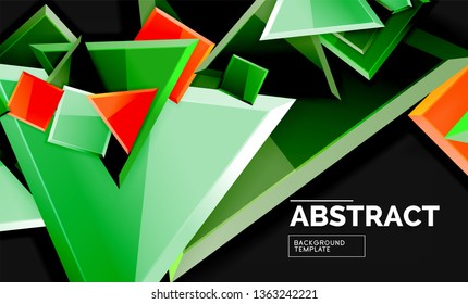 Shiny style geometric background, vector