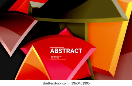 Fondo geométrico brillante, vector