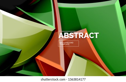 Fondo geométrico brillante, vector