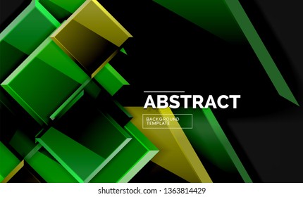 Fondo geométrico brillante, vector
