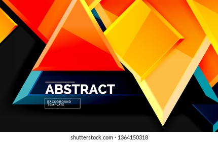 Fondo geométrico brillante, vector