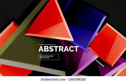 Plano de fundo geométrico de estilo brilhante, vetor