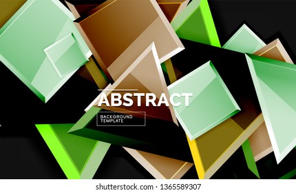 Fondo geométrico brillante, vector
