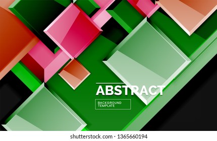 Fondo geométrico brillante, vector