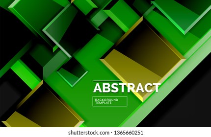 Fondo geométrico brillante, vector