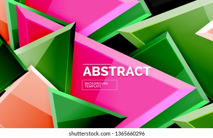Shiny style geometric background, vector