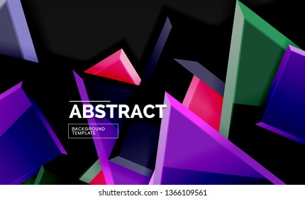 Shiny style geometric background, vector