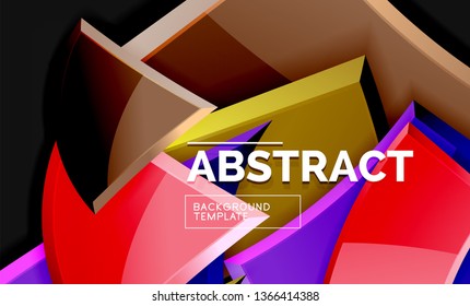 Fondo geométrico brillante, vector