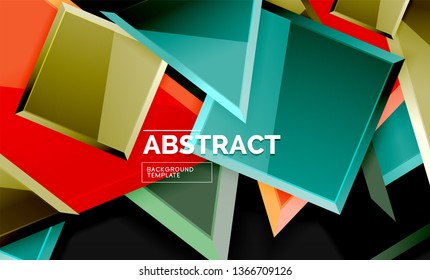 Fondo geométrico brillante, vector