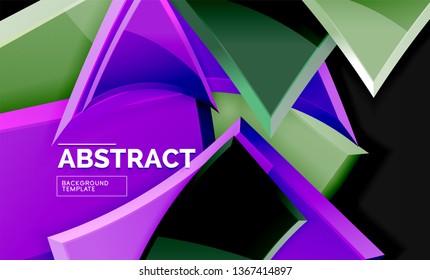 Fondo geométrico brillante, vector
