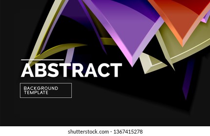 Geometrischer, glänzender Hintergrund, Vektorgrafik