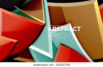 Fondo geométrico brillante, vector