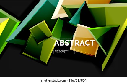 Fondo geométrico brillante, vector