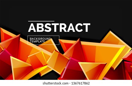 Plano de fundo geométrico de estilo brilhante, vetor