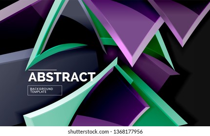 Fondo geométrico brillante, vector