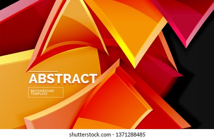 Shiny style geometric background, vector